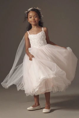 Princess Daliana Sequin Floral Flower Girl Dress