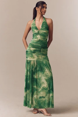 AFRM Lapointe Halter Maxi Dress
