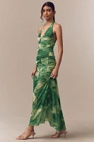 AFRM Lapointe Halter Maxi Dress
