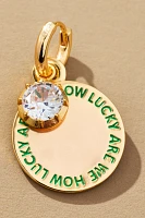 Fun Icon Charm Huggie Hoop Earrings