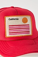 Friday Feelin Cali Stripe Trucker Hat