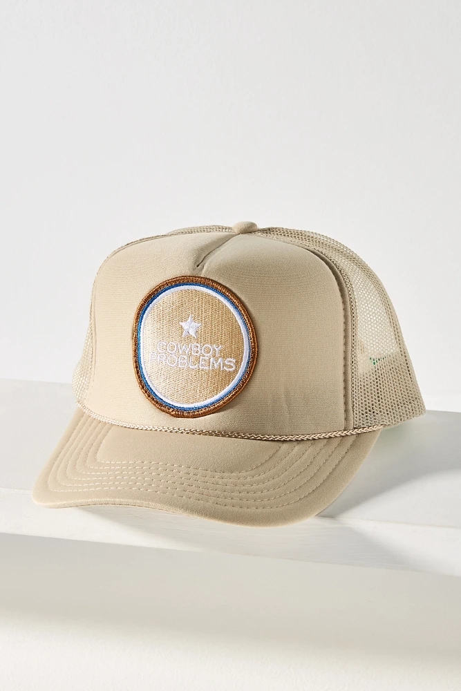 Friday Feelin Cowboy Problems Trucker Hat