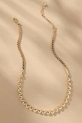 Squiggle Crystal Necklace