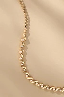Squiggle Crystal Necklace