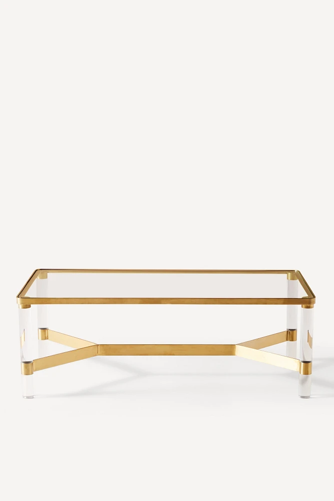 Oscarine Lucite Rectangular Coffee Table