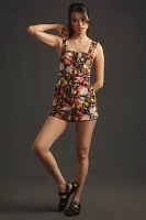 The Yukiko Noritake Portside Button-Front Romper by Maeve