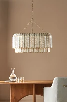 Madelyn Capiz Oval Faceted Chandelier