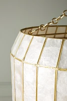 Madelyn Capiz Oval Faceted Chandelier