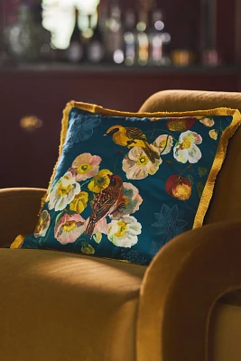 Nathalie Lete Marais Embroidered Sateen Pillow