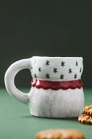 Isabela Dos Santos x Anthropologie Cozy with Mrs. Santa Claus Stoneware Mug