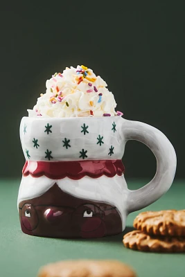 Isabela Dos Santos x Anthropologie Cozy with Mrs. Santa Claus Stoneware Mug