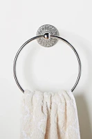 Floral Imprint Towel Ring