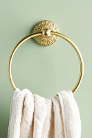 Floral Imprint Towel Ring