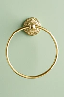 Floral Imprint Towel Ring