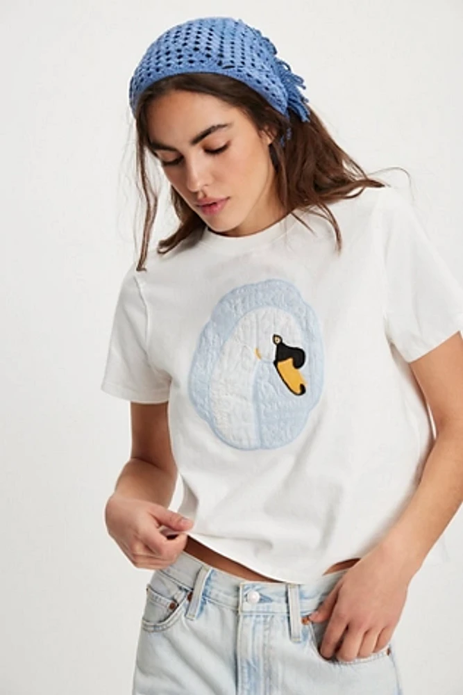 Tricia Fix Eyelet Animal Tee