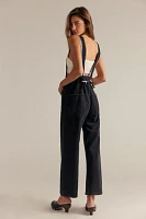 We The Free Sweet Pea Embroidered Overalls