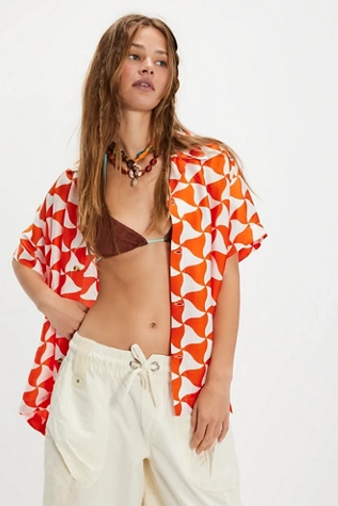 The Tales Cabana Satin Camp Shirt
