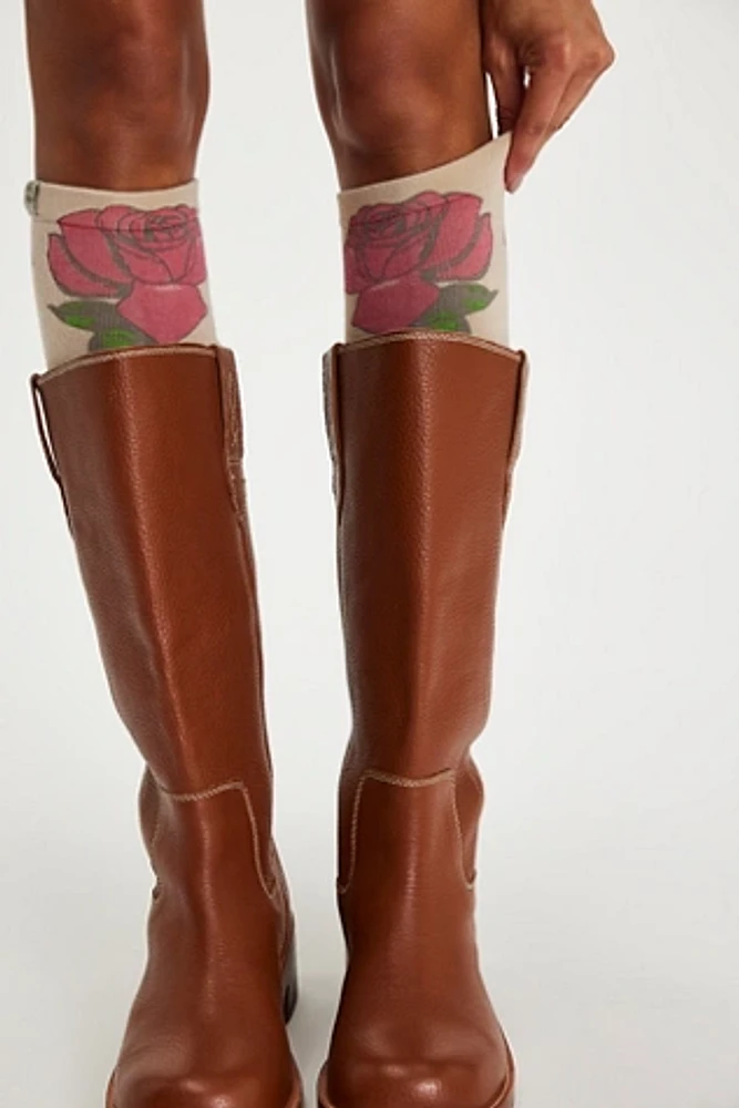 Magnolia Pearl All For Roses Over The Knee Socks