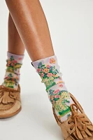 Magnolia Pearl Floral Lamb Socks