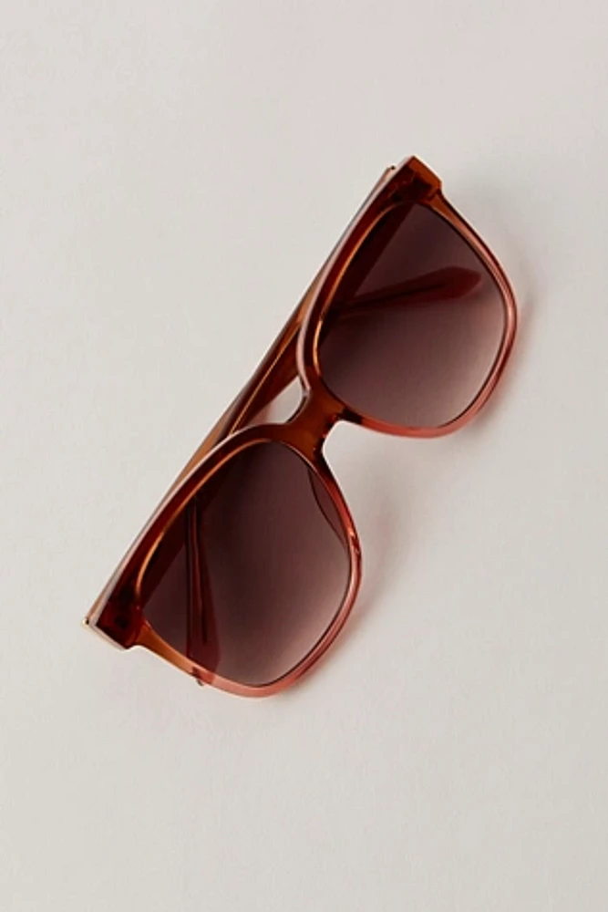Quay Wide Awake Oversized Square Sunglasses