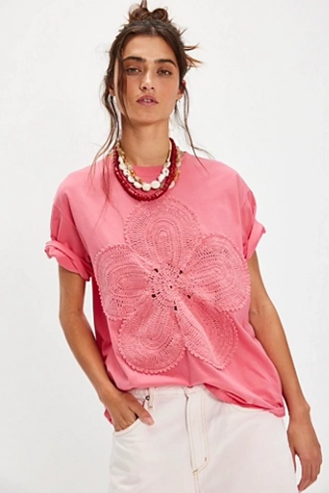 The Tales Crochet Flower Tee