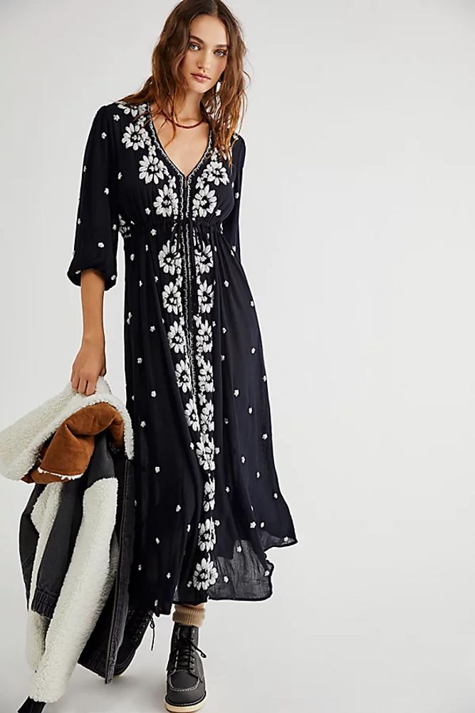 Embroidered Fable Midi Dress by Free People,