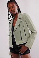 Suede Moto Jacket