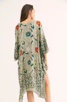 Magic Dance Border Print Kimono