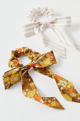 Bow Scrunchie by Free People, Autumn Floral, One Size