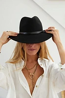 Wythe Leather Band Felt Hat