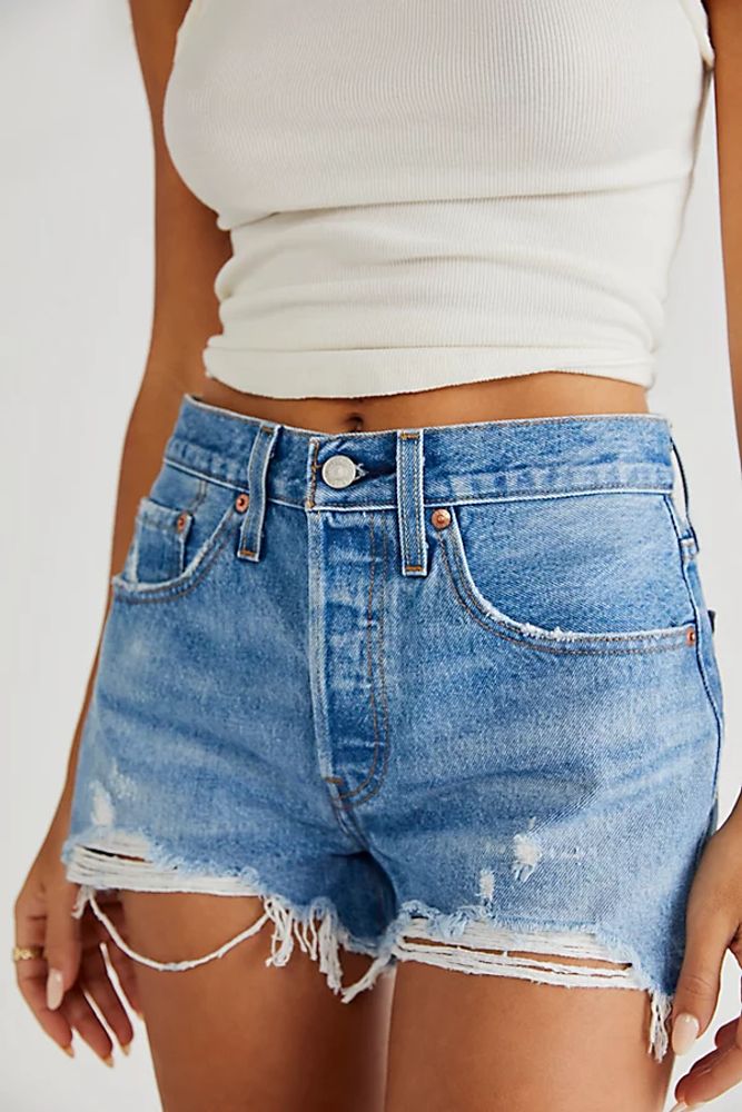 Levi's 501 High-Rise Denim Shorts by at Free People, | Pacific City