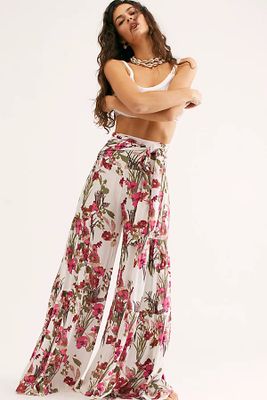 FP One Aloha Printed Wide-Leg Pants by at Free People,