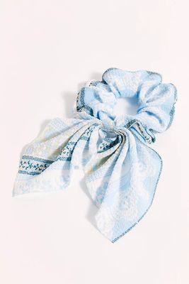 Milano Scrunchie by Free People, Sicily Blue, One Size