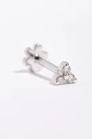 Diamond Trinity Threader Earring