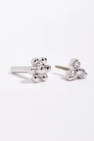 Diamond Trinity Threader Earring