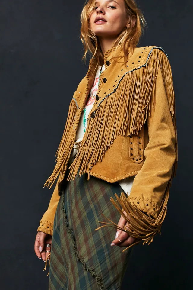 Women's Oversized Fringe Jacket