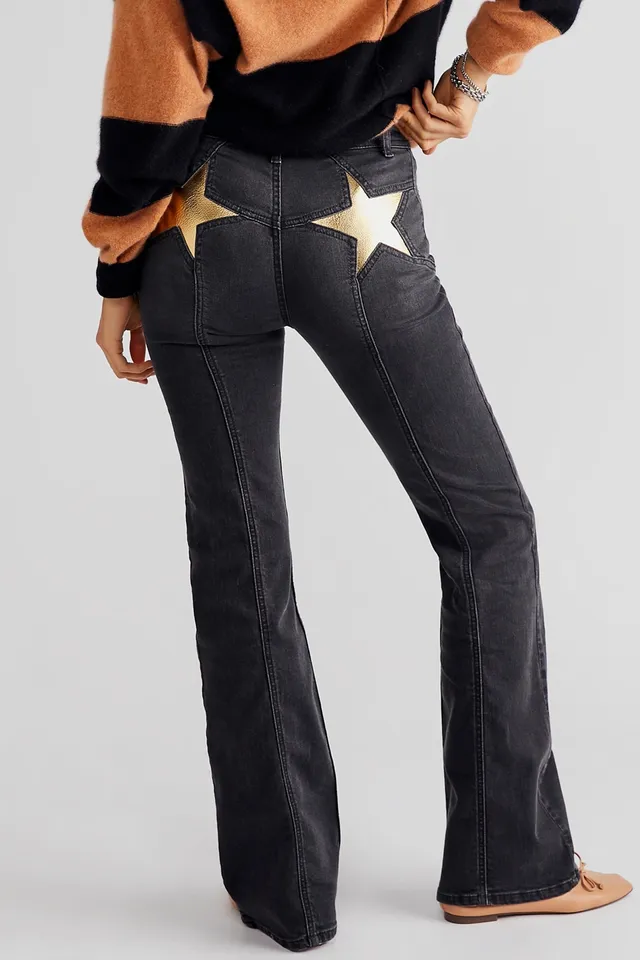 Free People Flare Jeans Retro Firecracker