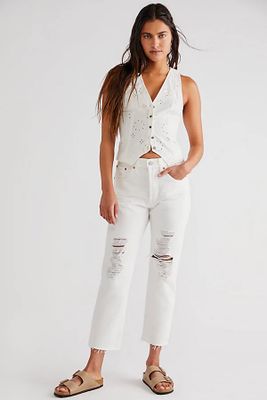 Levi's 501 Crop Jeans by at Free People, Everything's Fine,