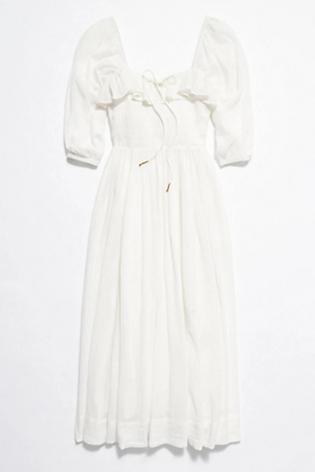 free people oasis midi dress white Free People Oasis Midi Dress in White