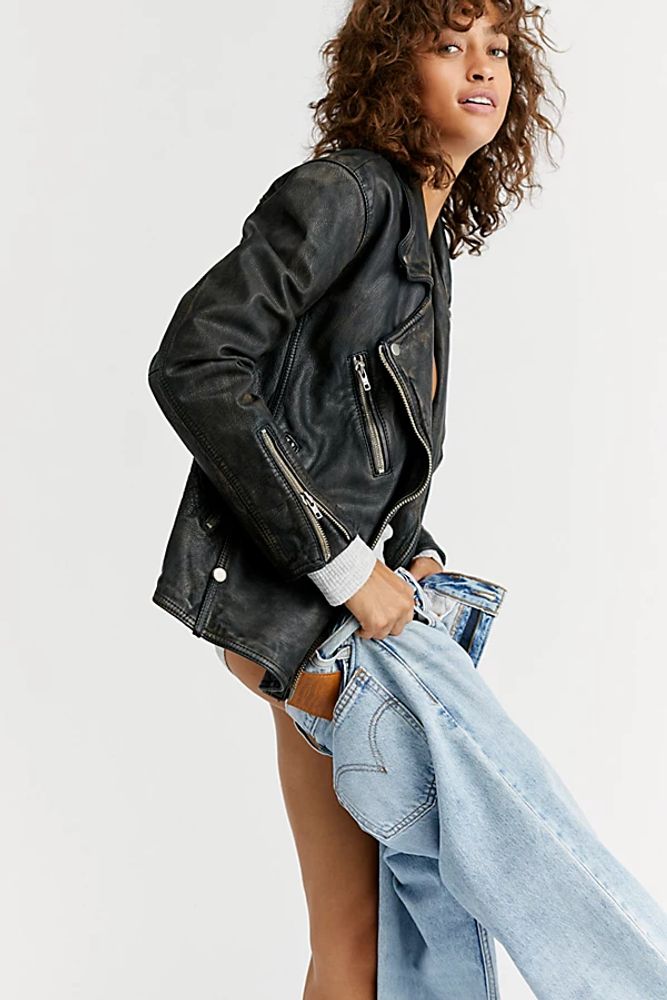 Jealousy Leather Moto Jacket by We The Free at People,