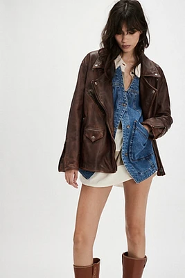 We The Free Jealousy Leather Moto Jacket