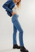 CRVY High-Rise Vintage Straight Jeans