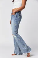 Driftwood Eva Embroidered Flare Jeans