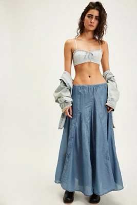 Lily Cotton Silk Maxi Skirt