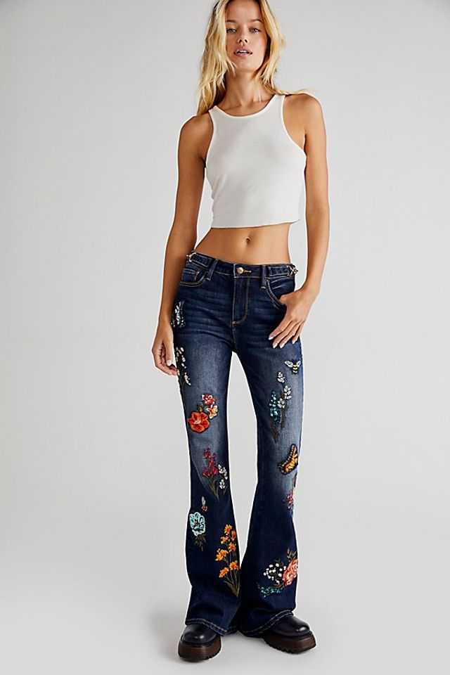 Driftwood Farrah Embroidered Flare 