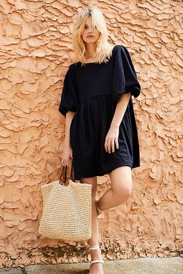 Get Obsessed Babydoll Dress by Free People, Black, XS