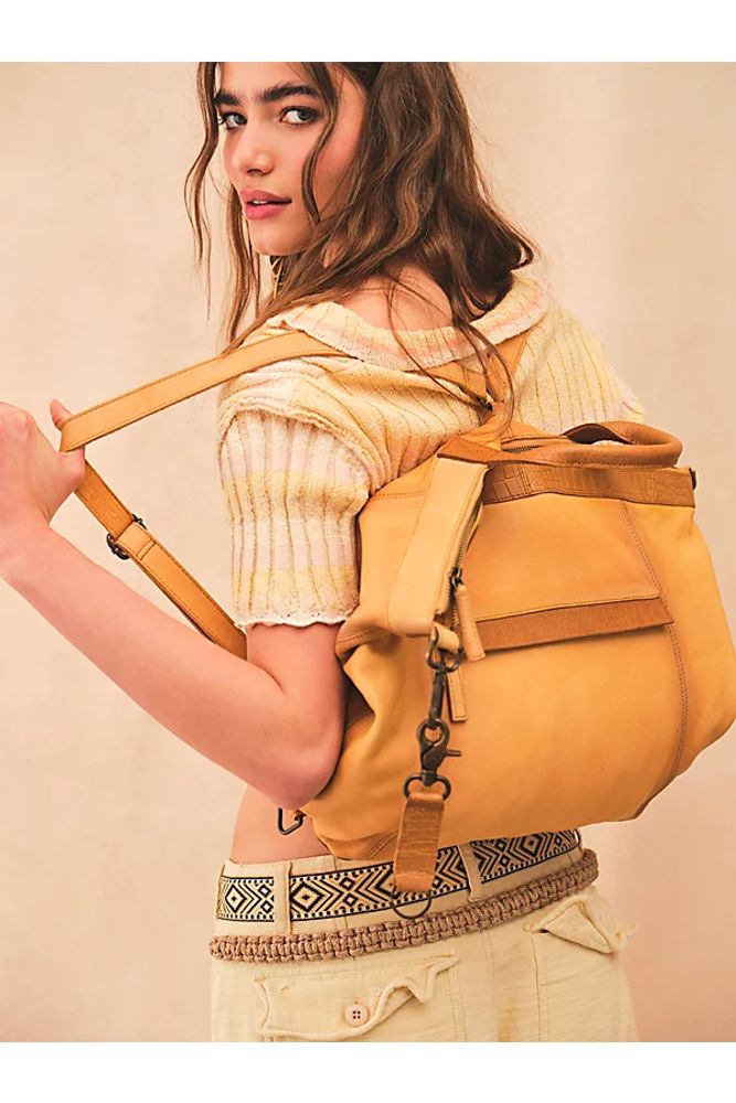 Joey Distressed Convertible Backpack by FP Collection at Free People, One