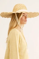 Scalloped Straw Hat