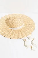 Scalloped Straw Hat