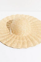 Scalloped Straw Hat